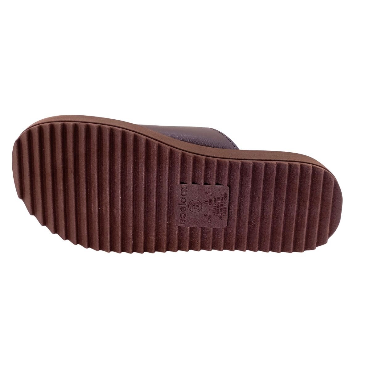 Sandália Papete Moleca Fivela com Brilho 5489122 - Feminino Marrom 5