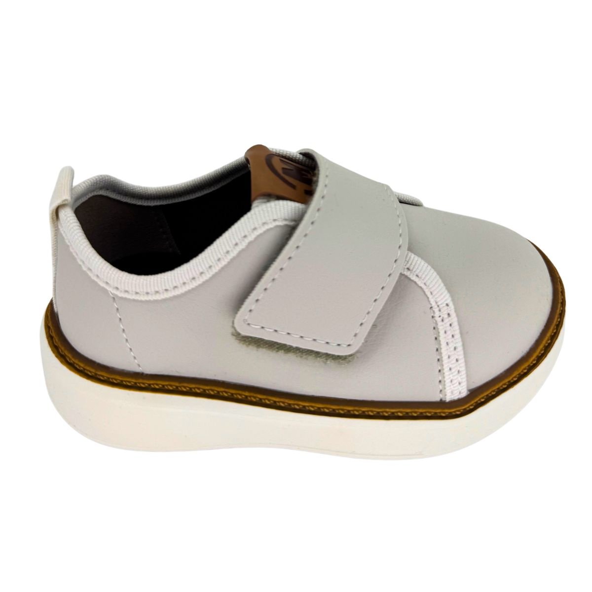 Tênis Molekinho Casual Velcro 2631216 - Infantil Branco 2