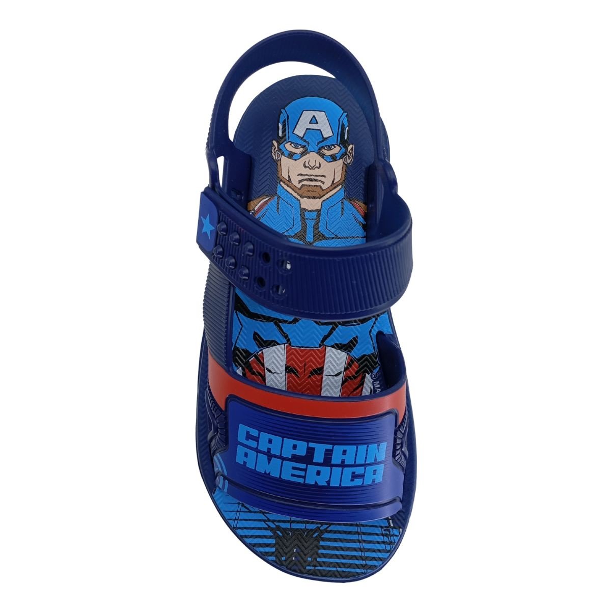 Sandália Grendene Captain America 23204 - Juvenil Azul 5