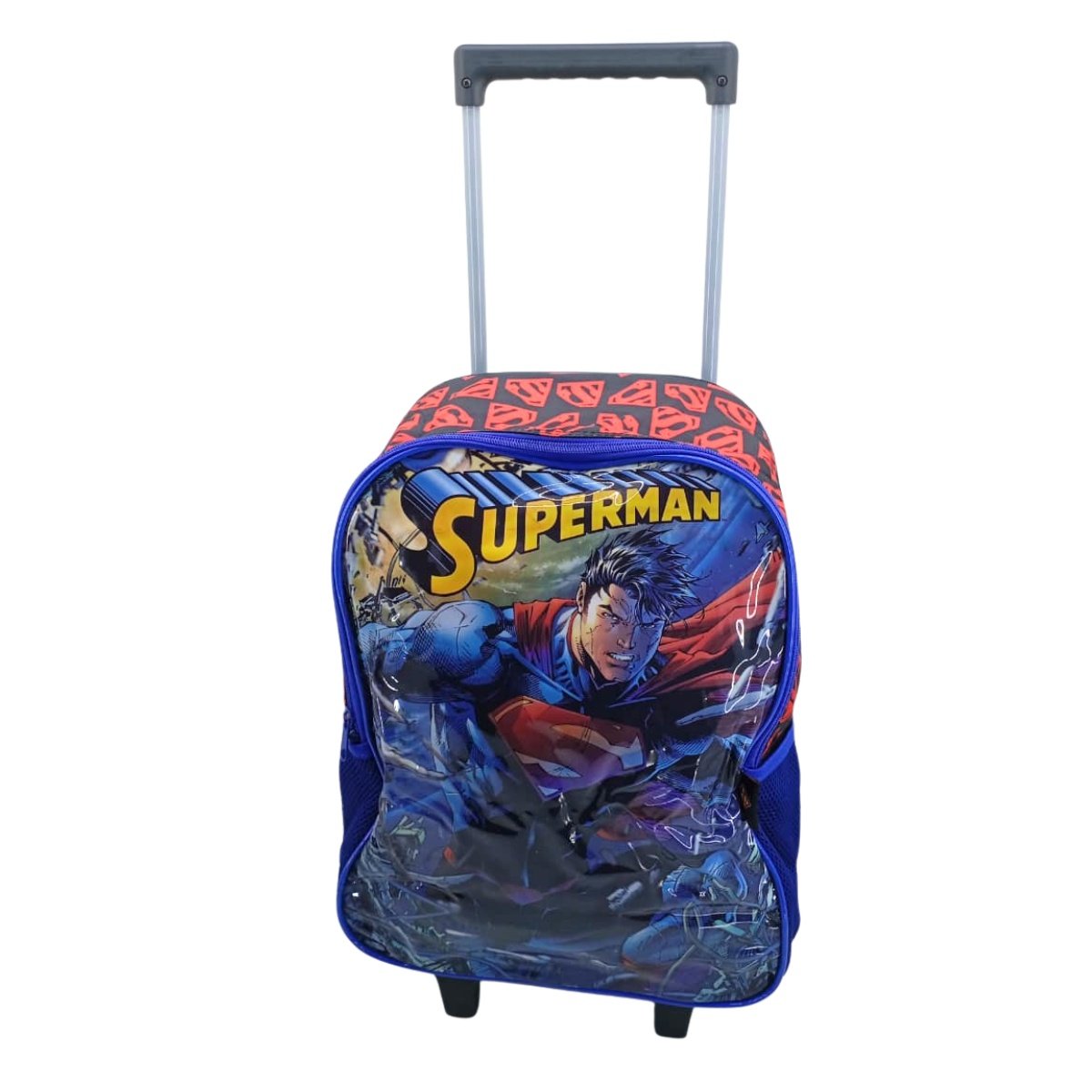 Kit Mochila De Rodinha Luxcel Superman 37893 Azul 2