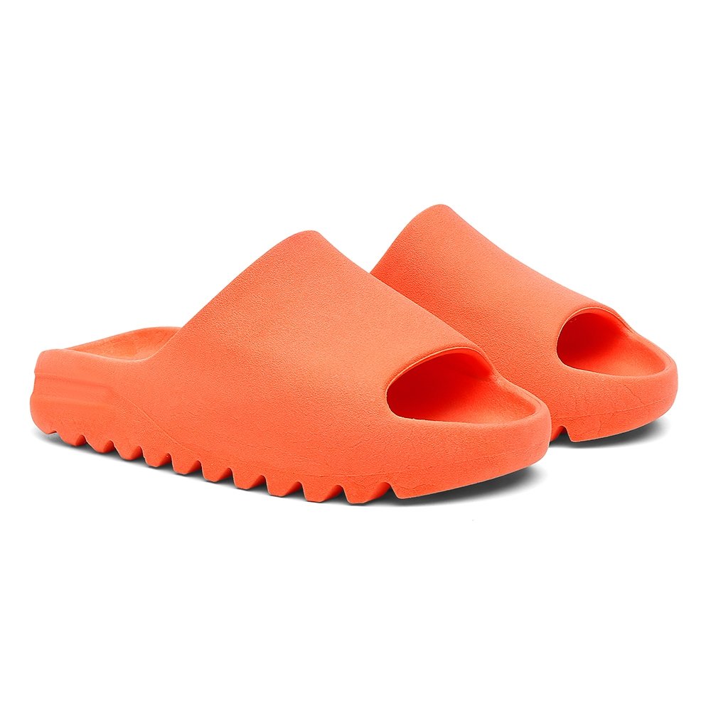 Chinelo Nuvem Slide Feminino Solado Tratorado Conforto Macio Laranja 2