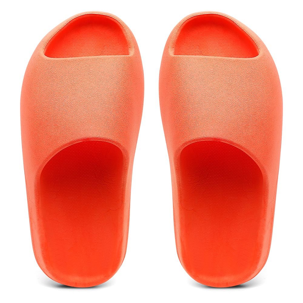 Chinelo Nuvem Slide Feminino Solado Tratorado Conforto Macio Laranja 4