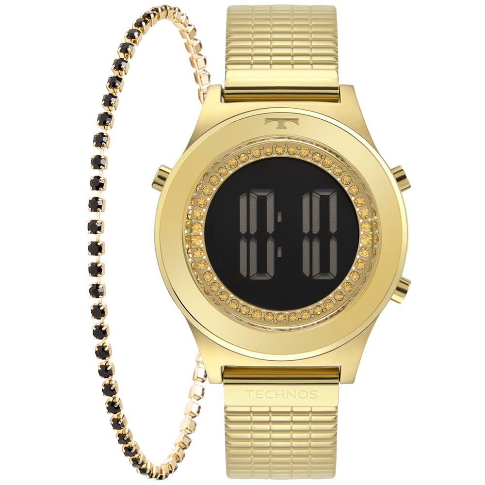 Relógio Technos Feminino Dourado - Digital - BJ3927AA/K1C Dourado 1