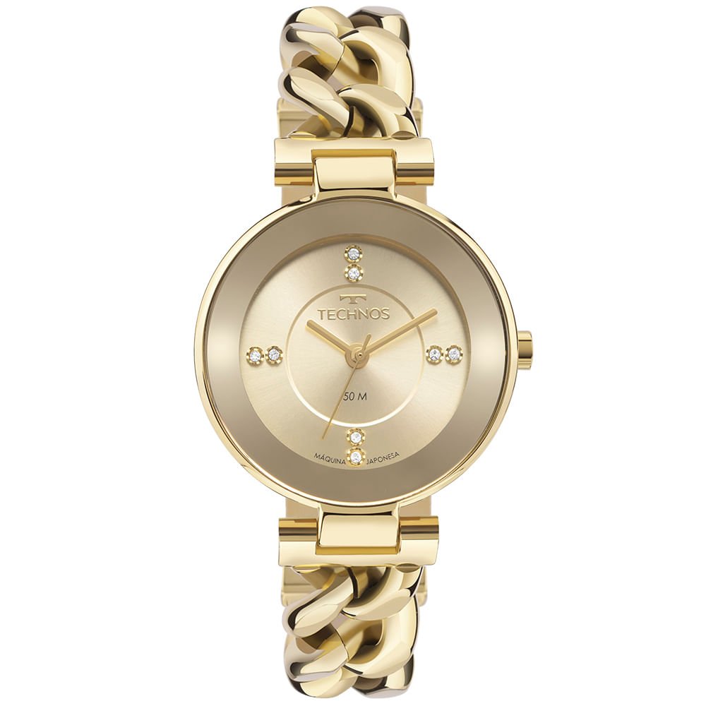 RELÓGIO TECHNOS FEMININO ELOS DOURADO - 2036MQM/1X Dourado 1