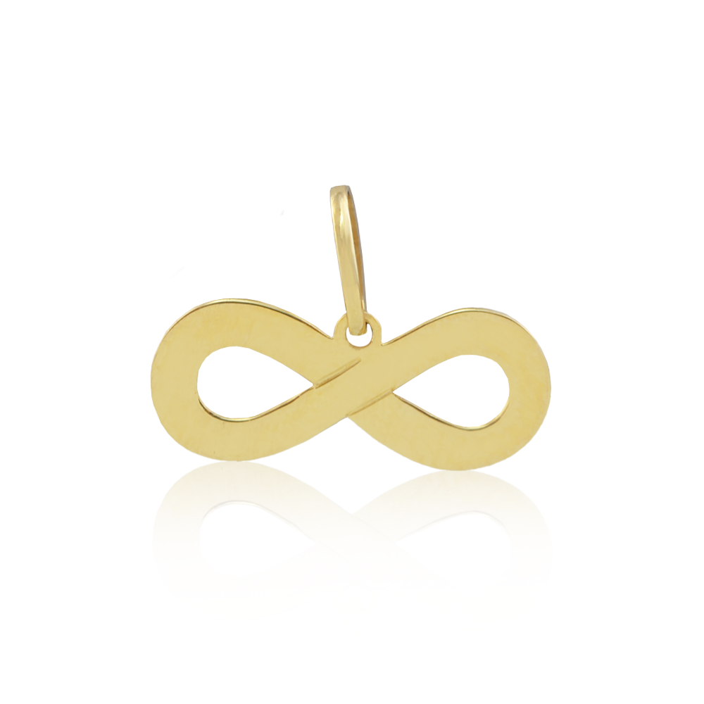 Pingente Infinito 1,3cm em Ouro 18K Dourado