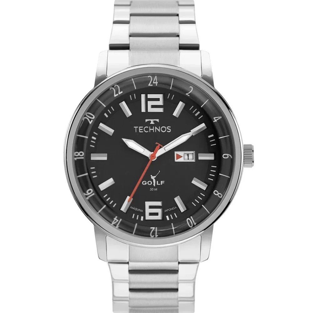 Relógio Technos Classic Golf - 2115MWB/1H Prata 1