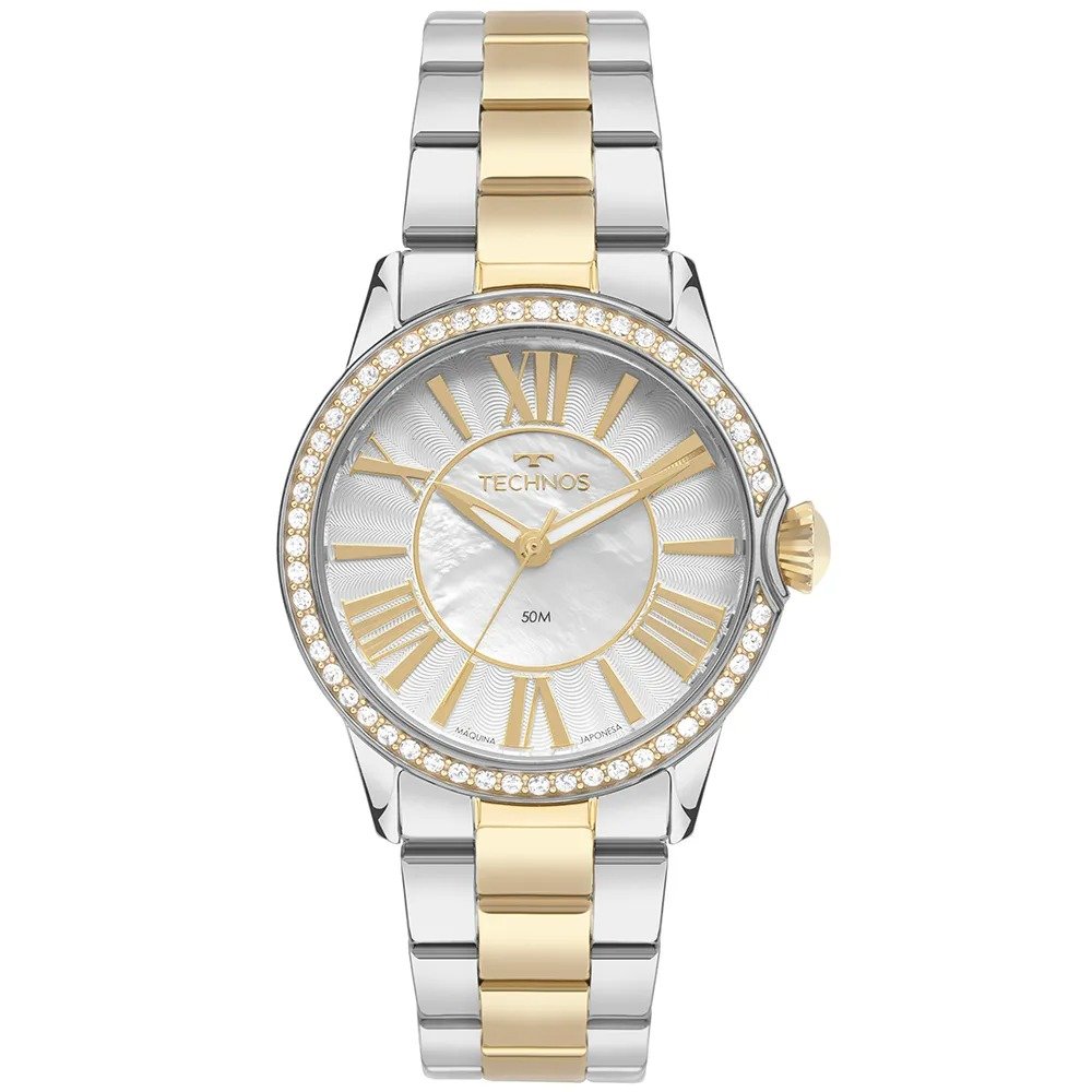 Relógio Technos Feminino St.moritz Bicolor - 2035MYU/1K Prata/Dourado 1