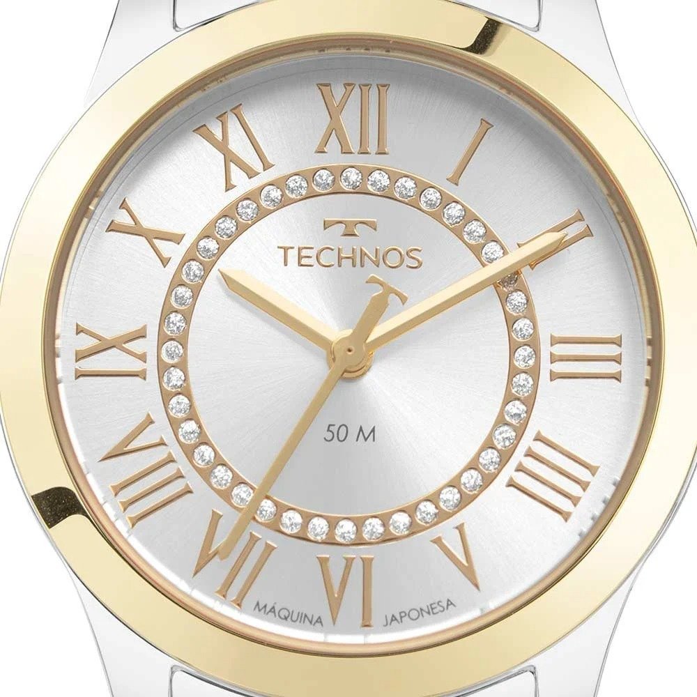Relógio Technos Feminino Boutique Bicolor 2036MSX/1K Prata/Dourado 2