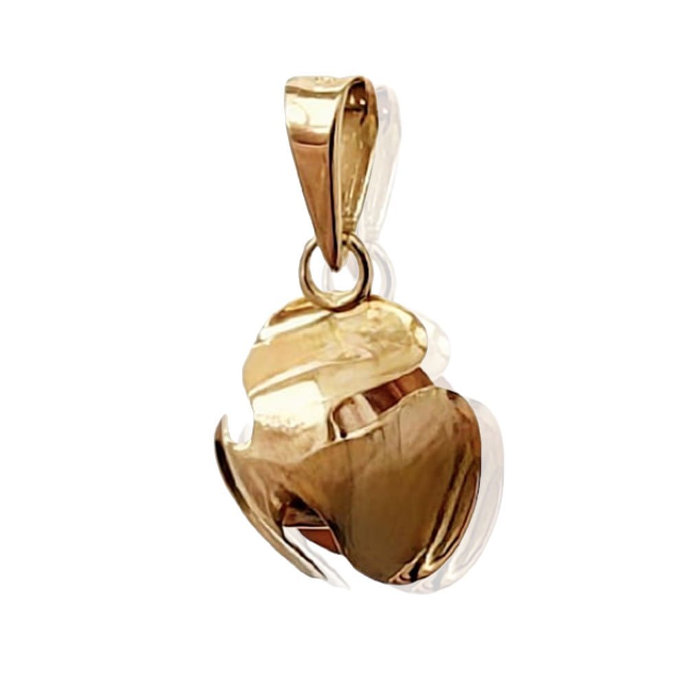 Pingente Flor em Ouro 18K Dourado 2