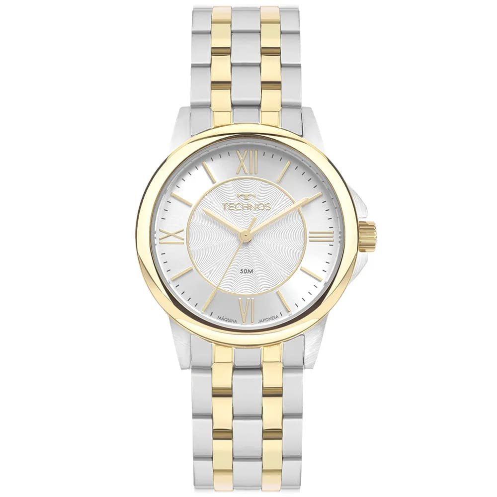 Relógio Feminino Technos - 2035MVX/1K Prata/Dourado 1