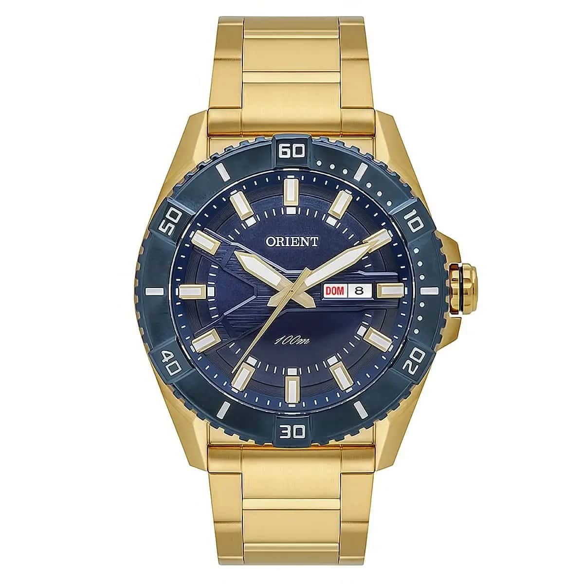 Relógio Orient Masculino SolarTech MGSSC063 G1KX - Solar Dourado