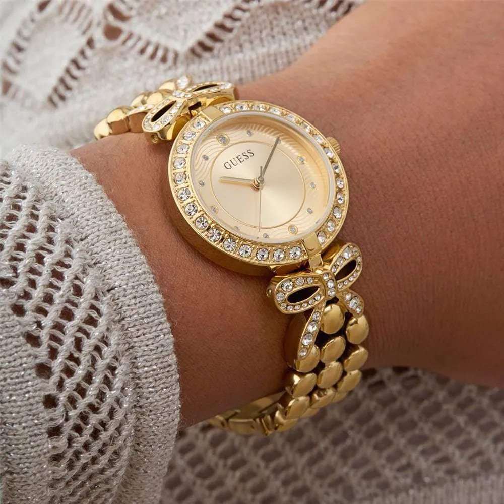 Relógio Guess Feminino Gw0838l2 Dourado 5