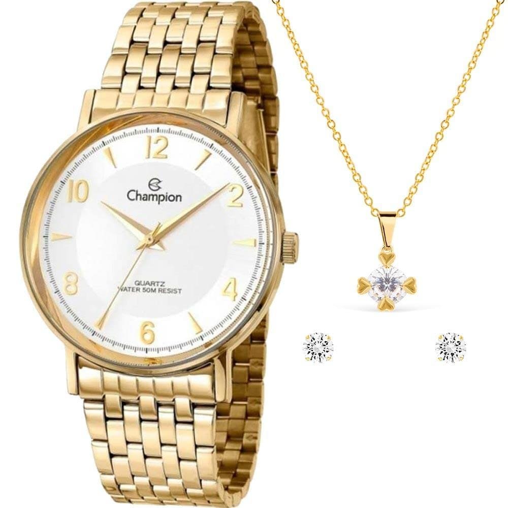 Relógio Champion Feminino CN29481D Dourado 3