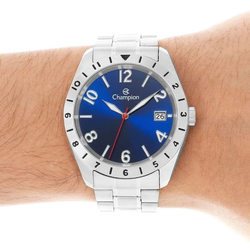 Relogio Masculino Champion CA31211A Prata 4
