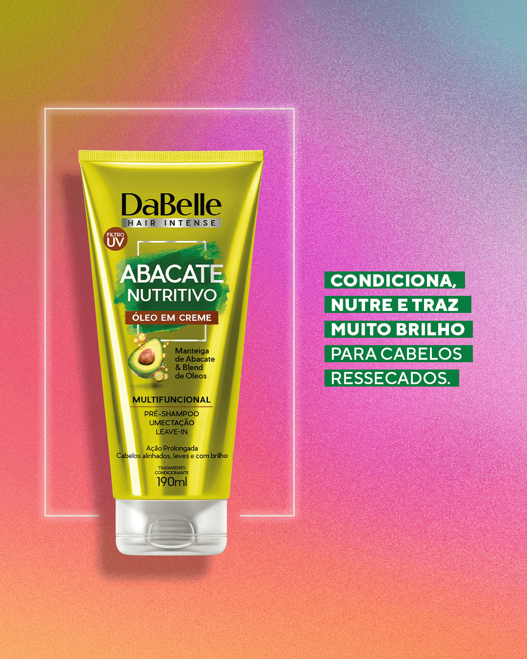 DaBelle Hair Abacate Nutritivo - Óleo em Creme 190ml 190ml