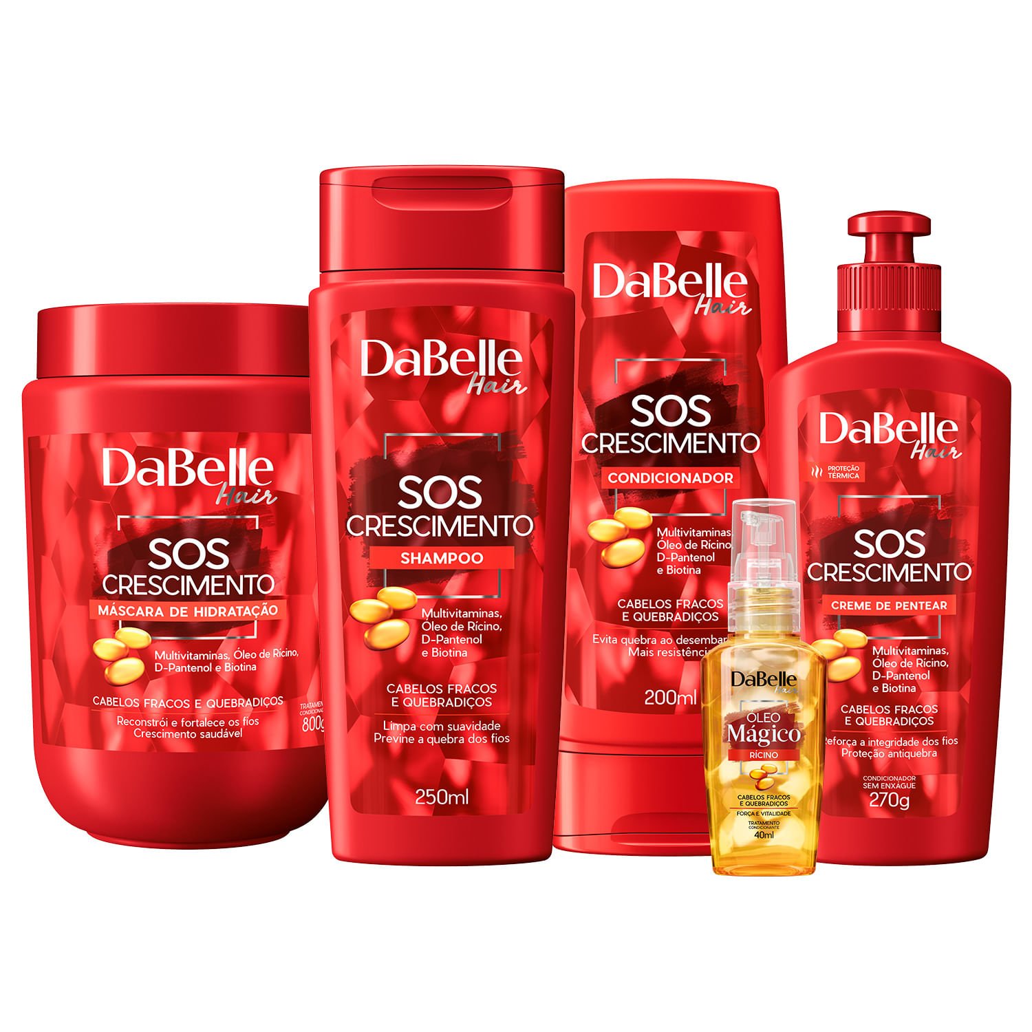 Kit DaBelle Hair SOS Crescimento Full (5 Produtos)