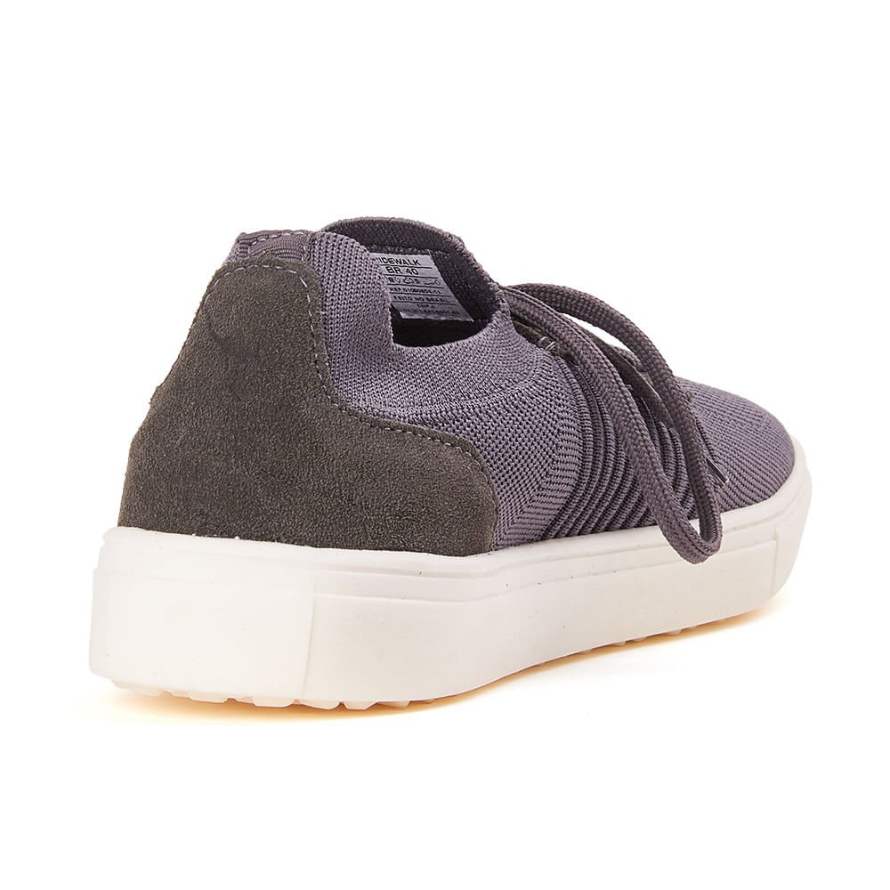 Tênis Knit Borracha - Cinza Cinza 2