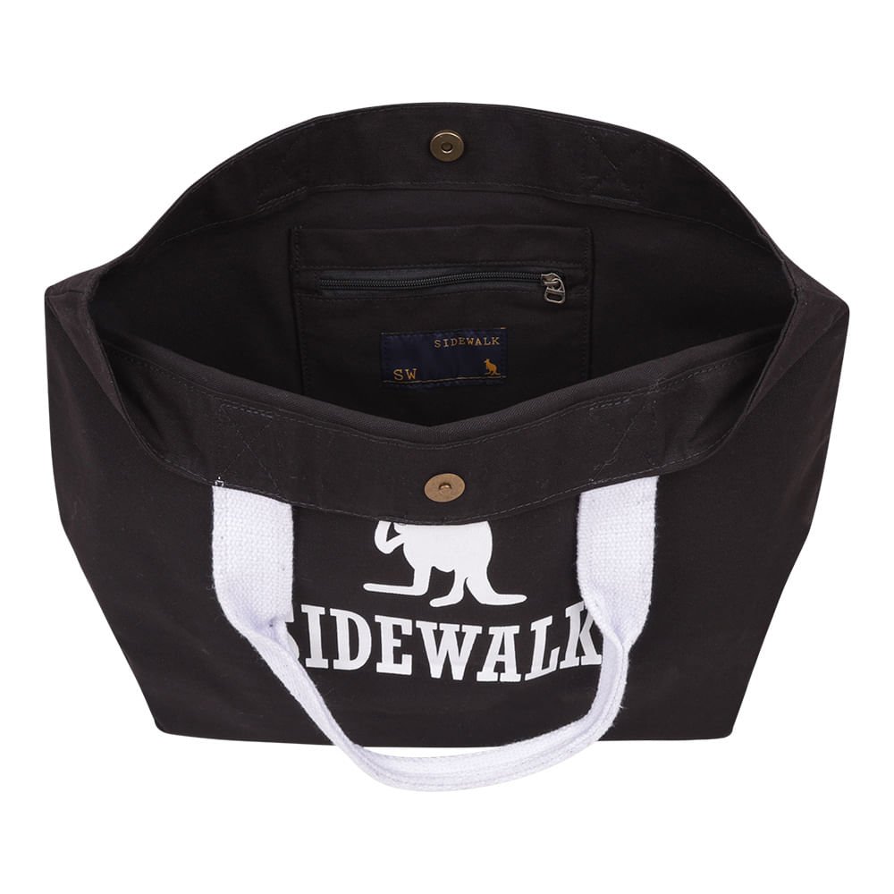 Bolsa Ecobag Lona - Preto Preto 3