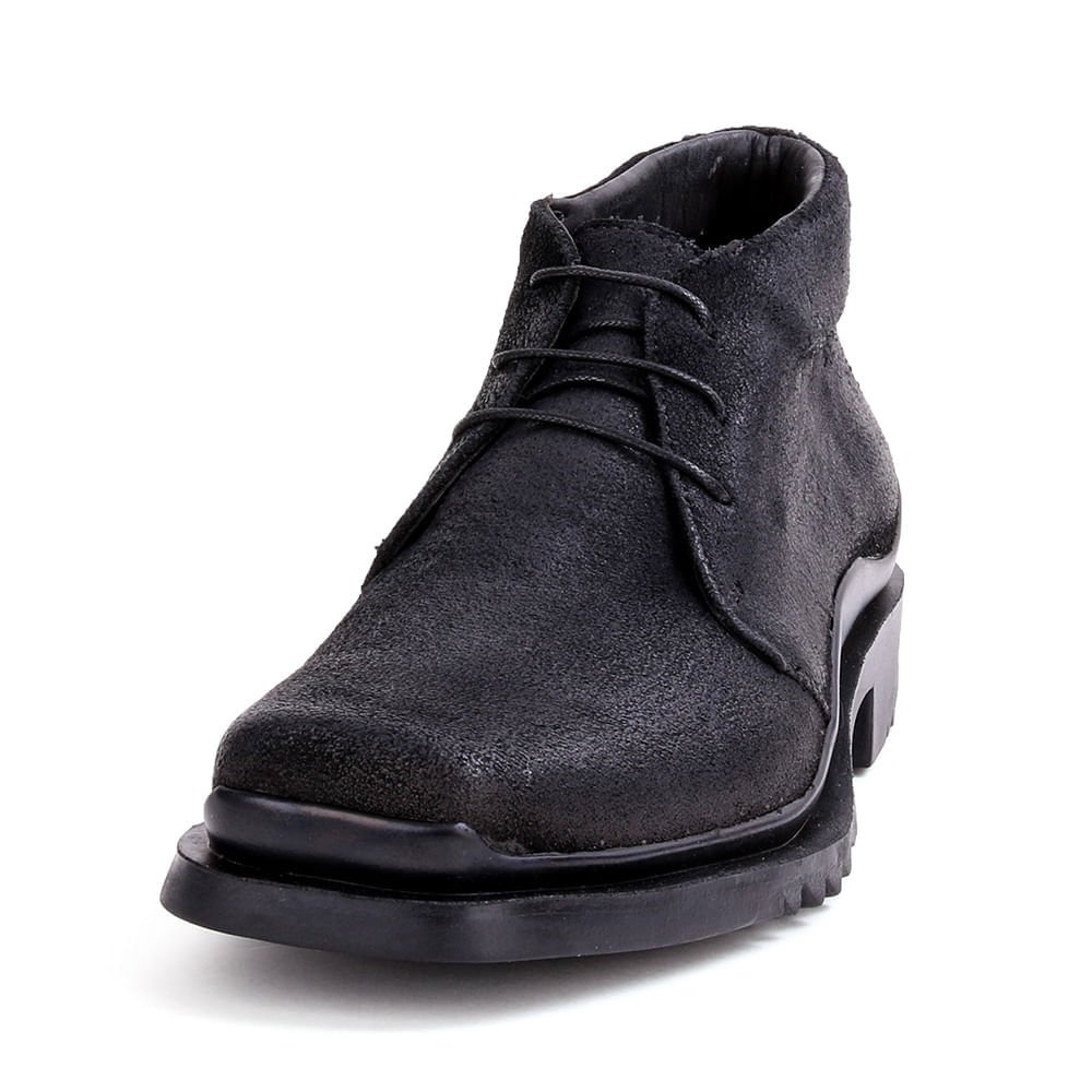 Bota Camurça Desert Squad - Preto Preto 1