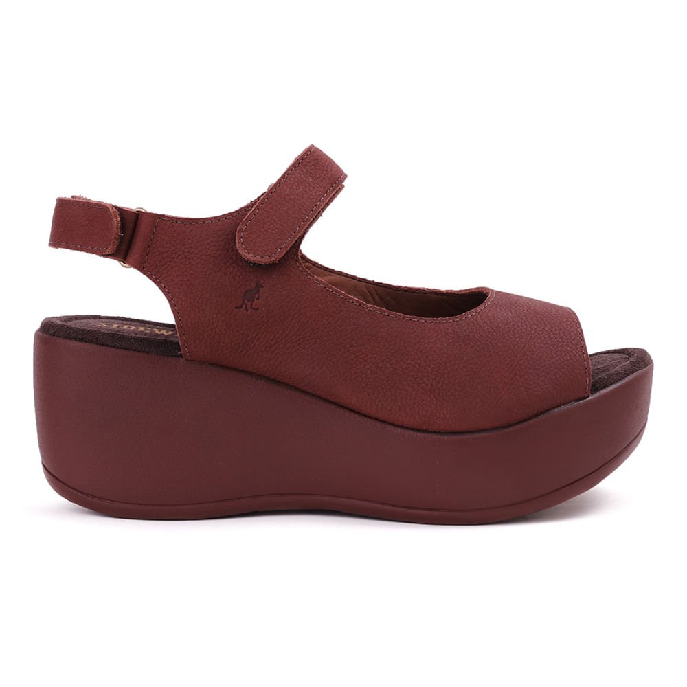 Sandalia Couro Anabela - Pinhao Pinhão 2