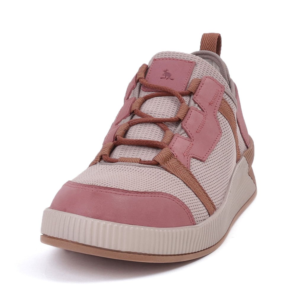 Tenis Couro Nylon - Rose Rosa 1