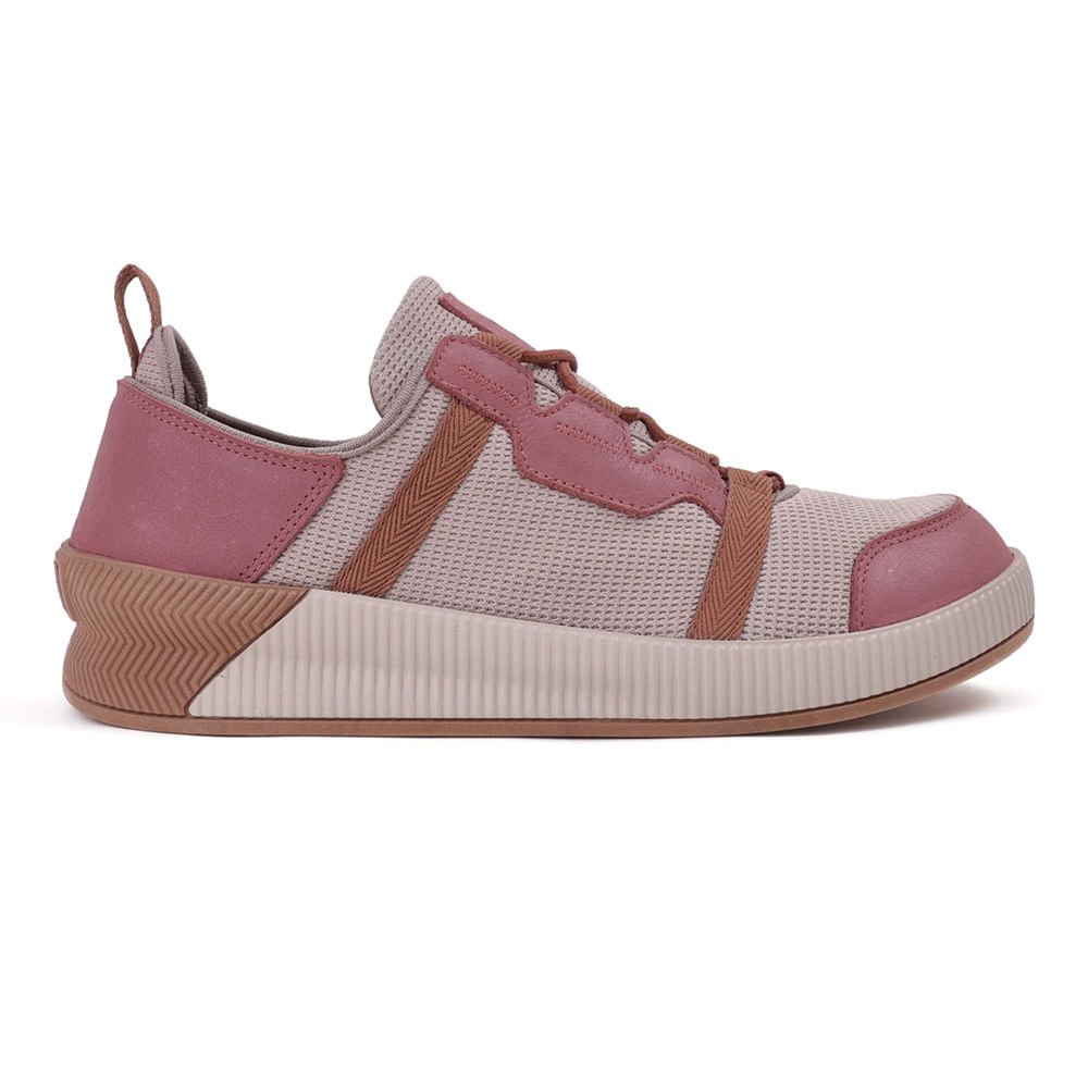 Tenis Couro Nylon - Rose Rosa 2