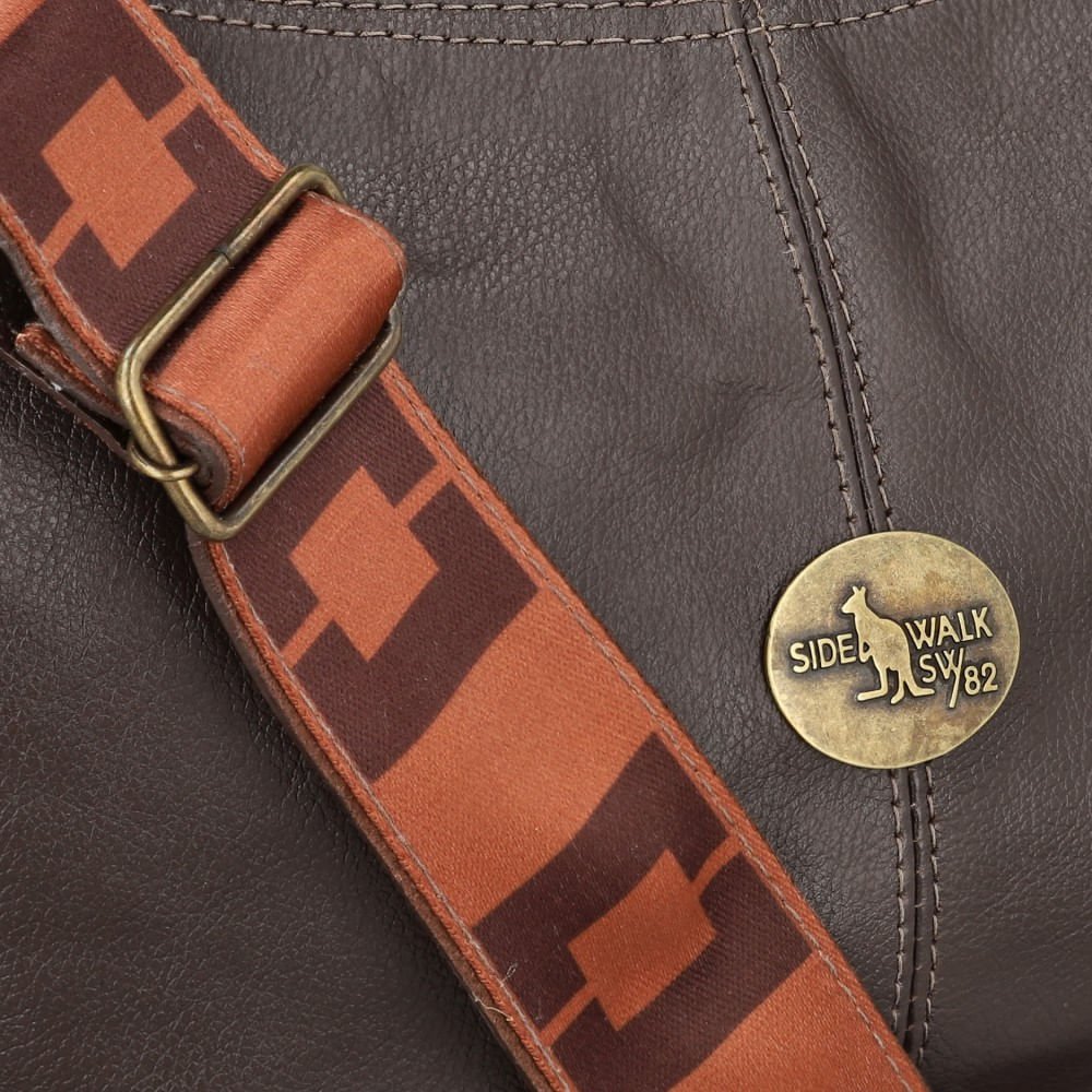 Bolsa Couro Alca Dupla - Cafe Café 4