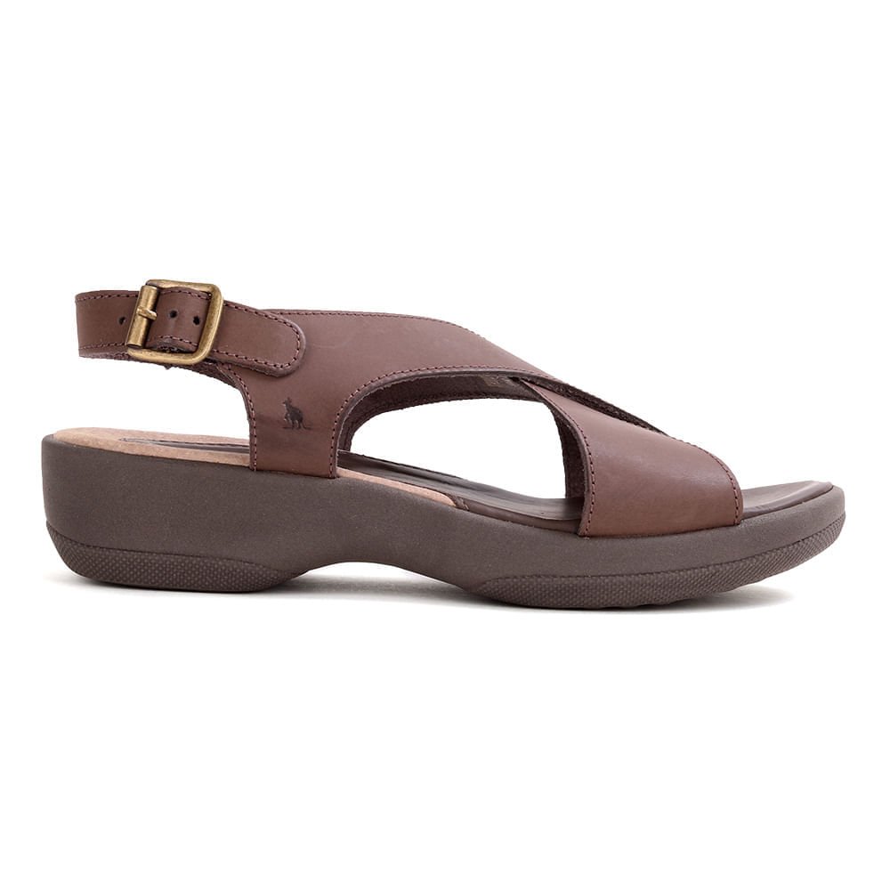 Sandália Fivela Pecus-Plato - Tabaco