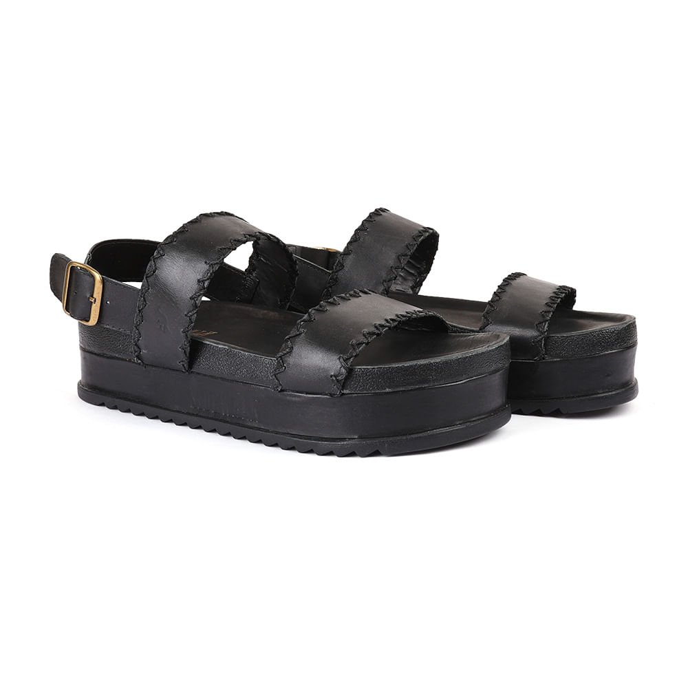 Sand Plataforma Alinhavo - Preto Preto 2