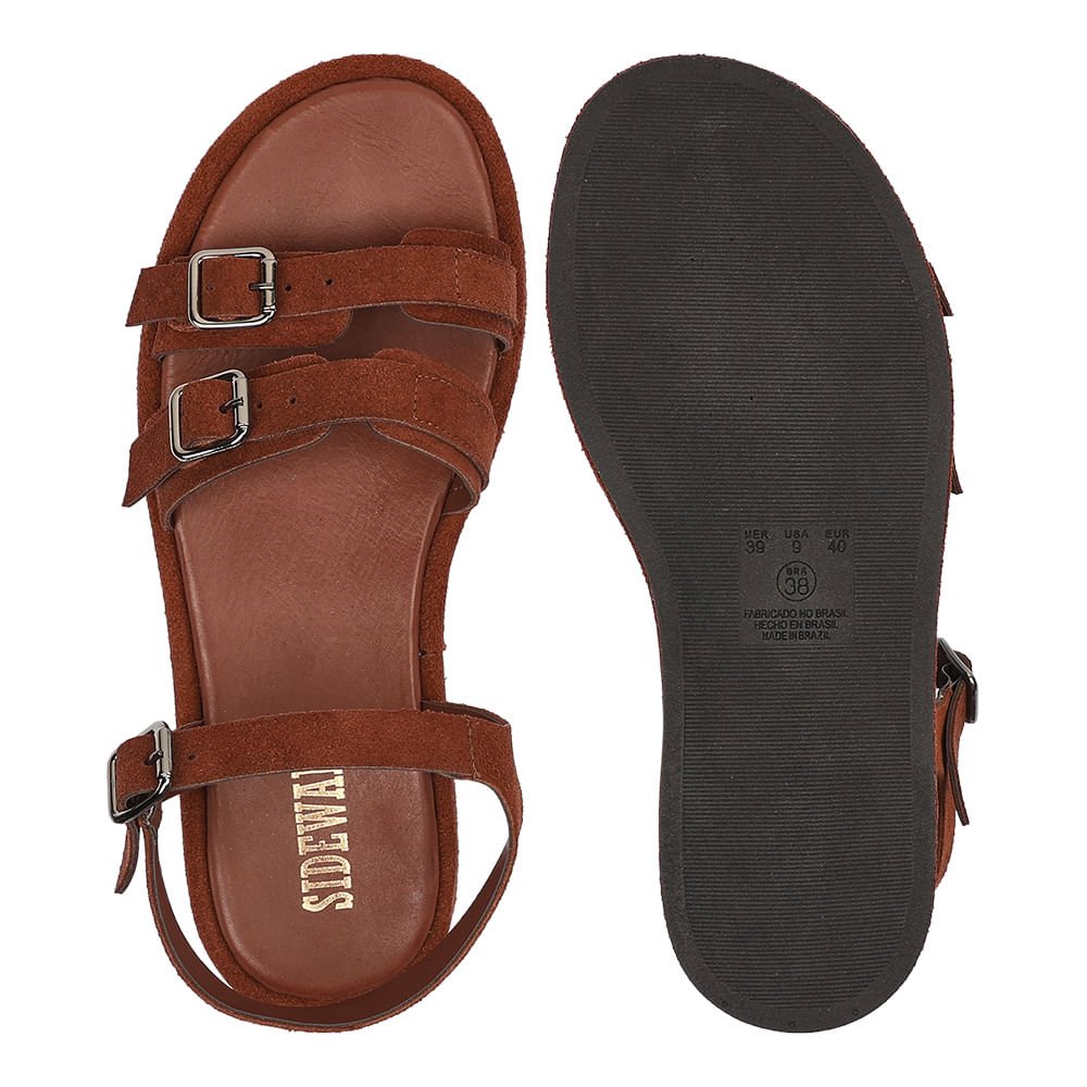 Sandalia Camurca Fivelas - Cedro Cedro 3