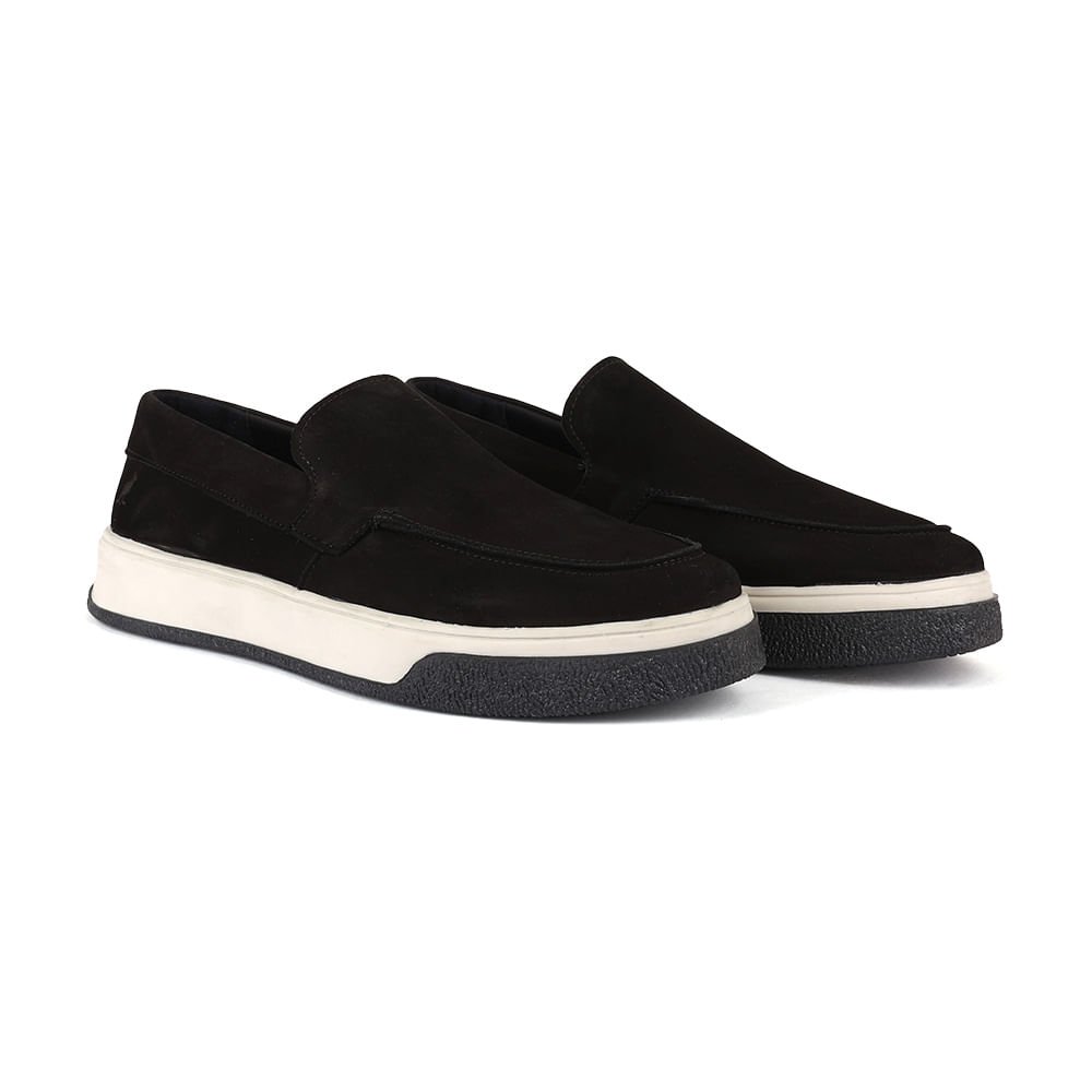 Casual Slip On Selaria - Preto Preto 2