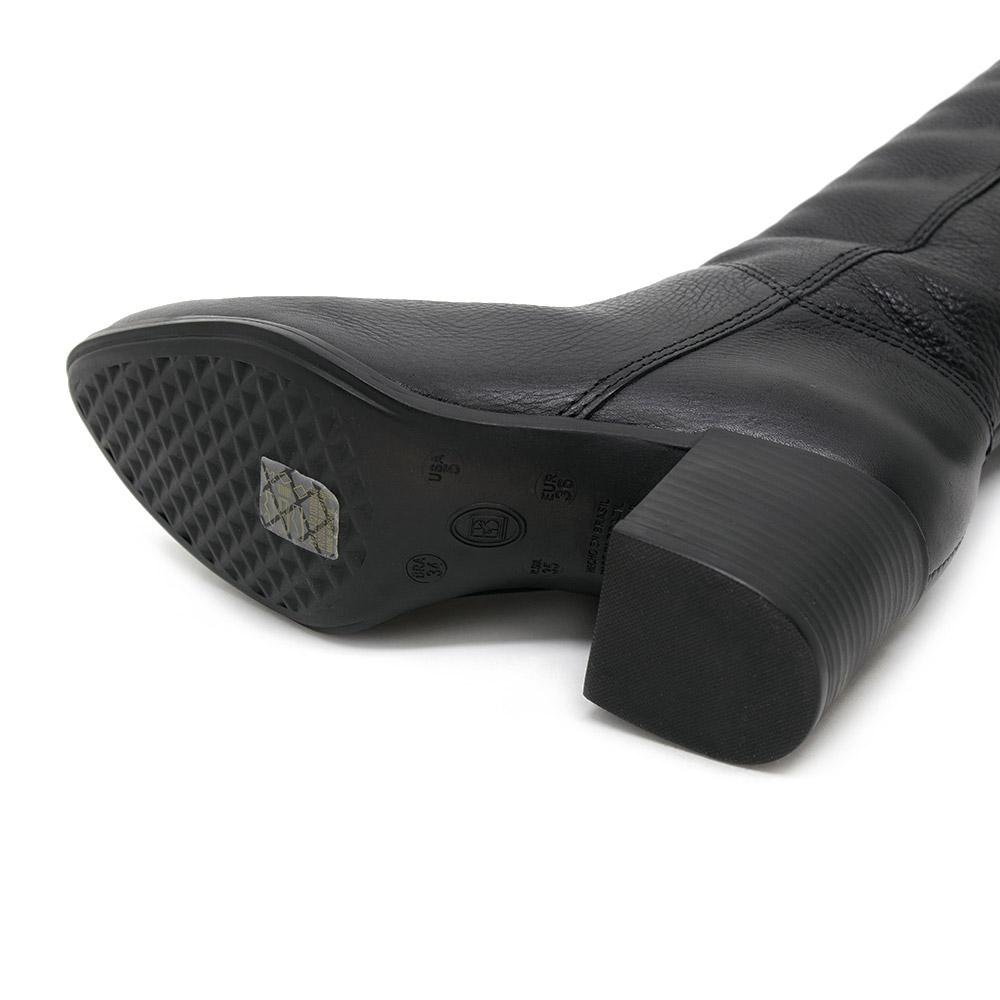 Bota Bottero Cano Longo Salto Bloco Feminino Preto 5