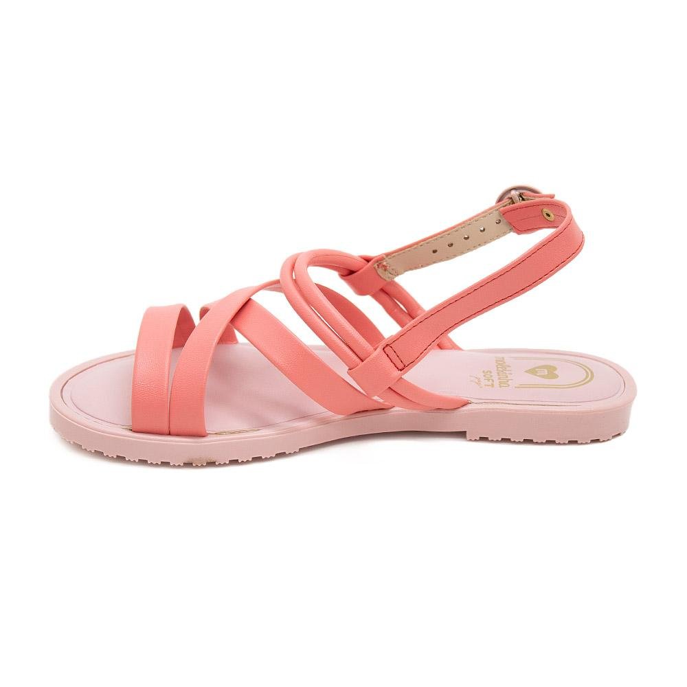 Sandália Infantil Menina Molekinha 2323.110 Coral Rosa 2