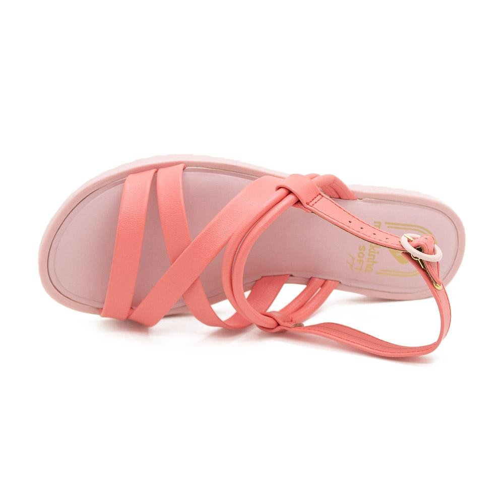 Sandália Infantil Menina Molekinha 2323.110 Coral Rosa 3