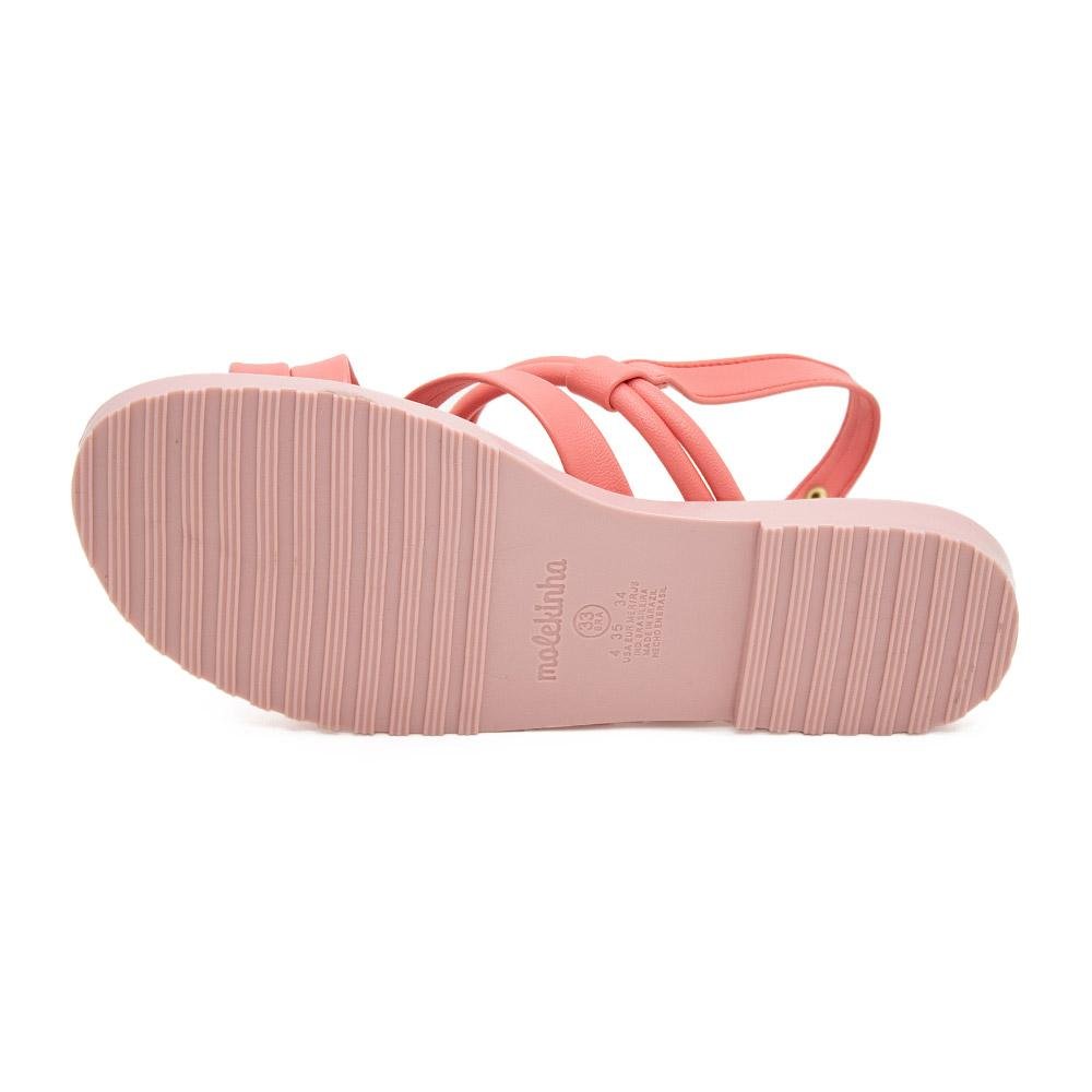 Sandália Infantil Menina Molekinha 2323.110 Coral Rosa 4