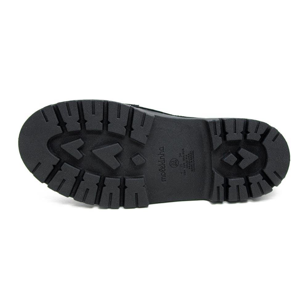 Sapato Infantil Molekinha Loafer Tratorado 2566.102 Preto Preto 4