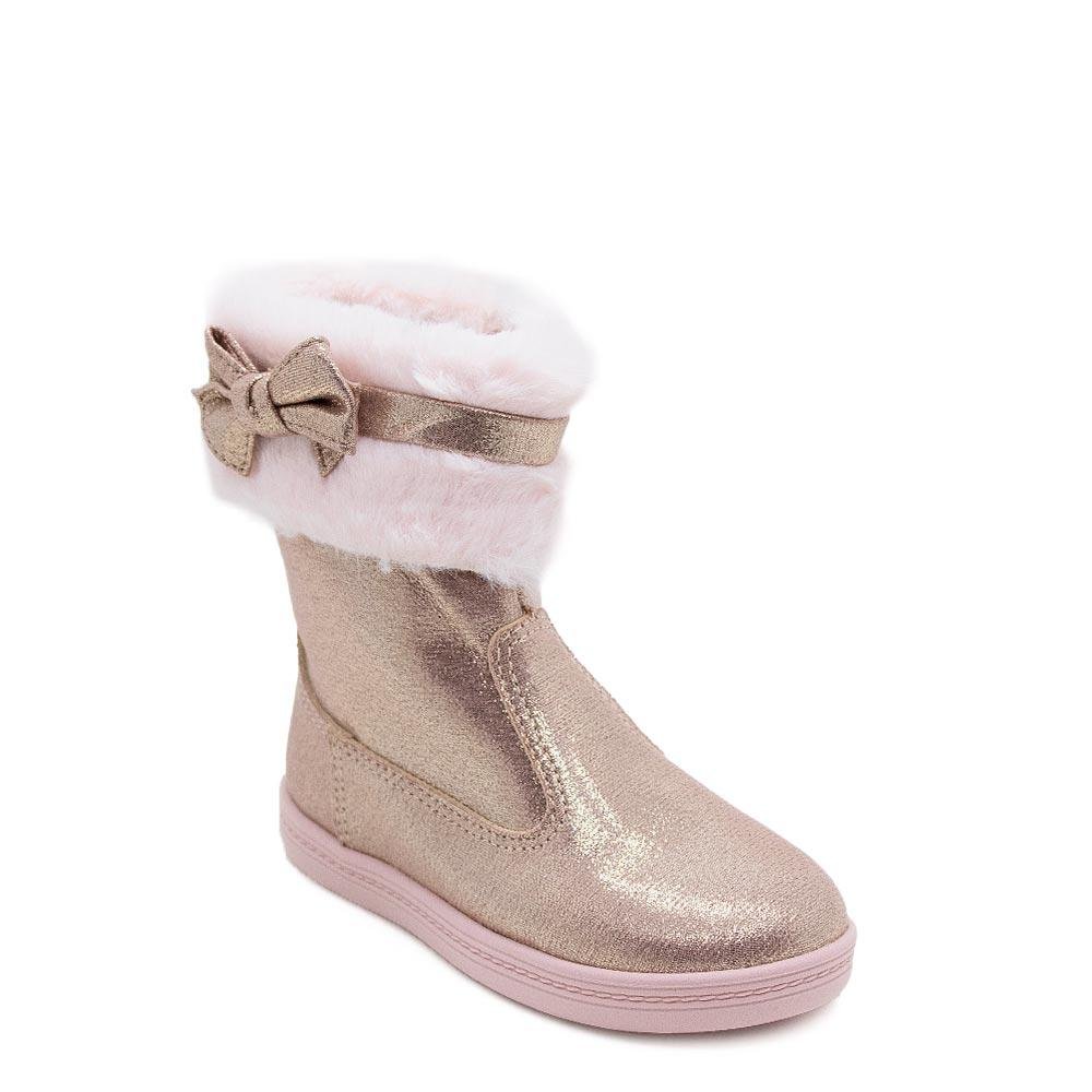 Bota Cano Médio Infantil Menina Molekinha 2127.216 Rosa