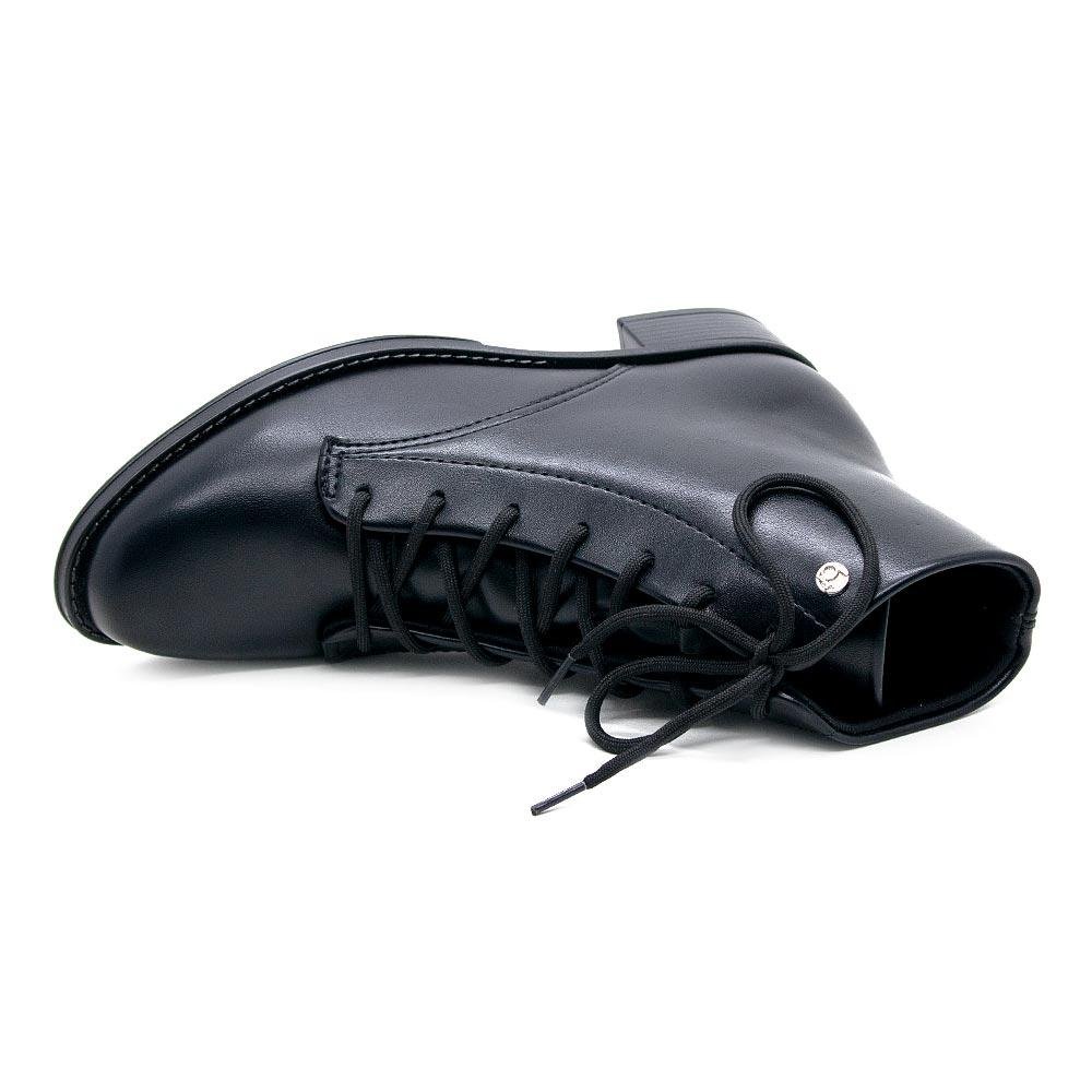 Bota Coturno Feminina Beira Rio 9045.238 Preta Preto 3