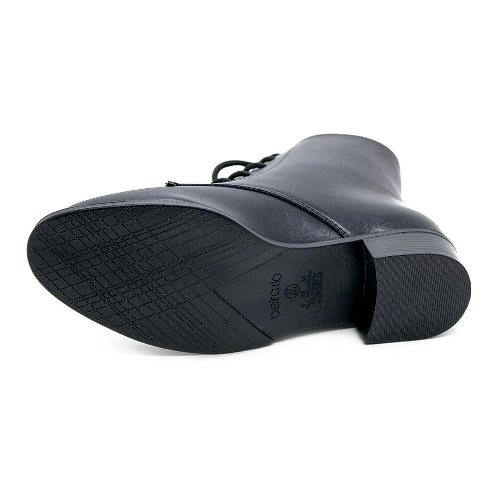 Bota Coturno Feminina Beira Rio 9045.238 Preta Preto 4