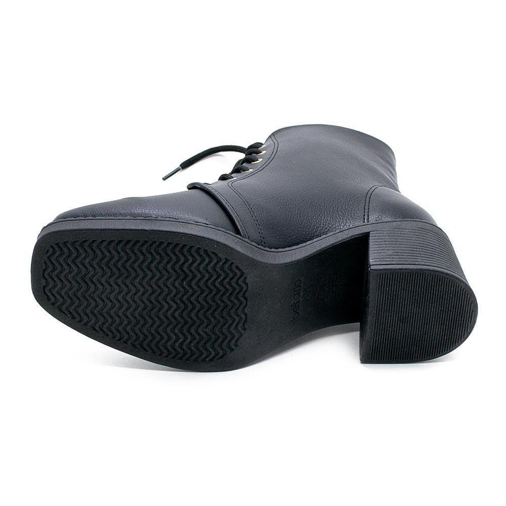 Bota Coturno Feminina Beira Rio 9082.101 Preto 4