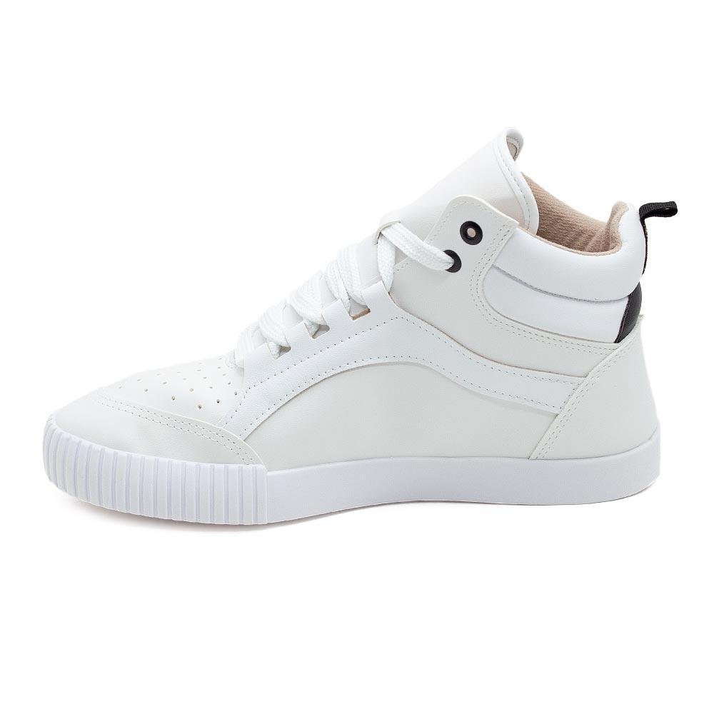 Tênis Cano Alto Moleca Feminino 5740.205 Branco Branco 2