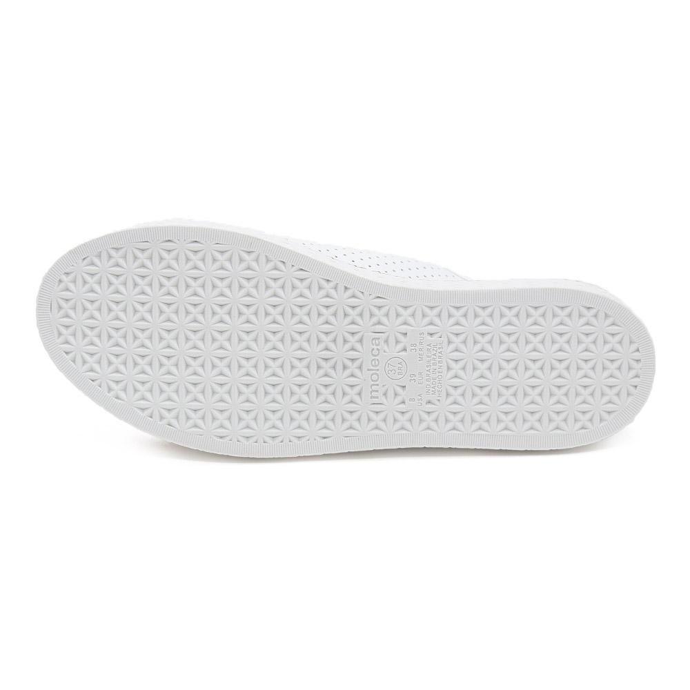 Tênis Casual Feminino Moleca 5712.205 Branco Branco 4