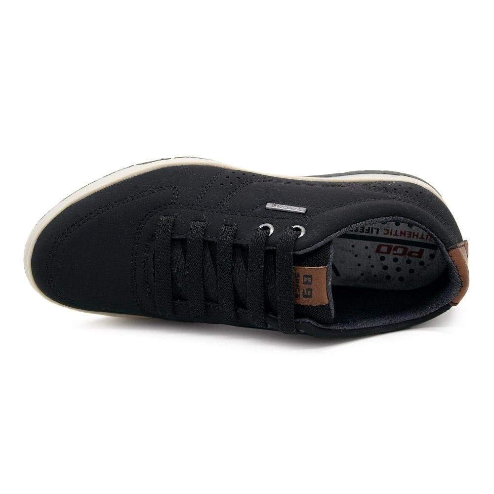 Sapatênis Masculino Infantil Pegada 370418 Preto Preto 3