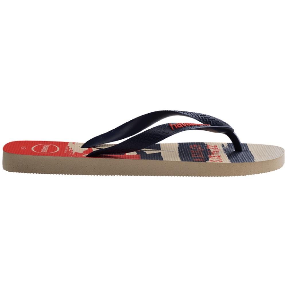 Chinelo Havaianas Masculino Top Nautical Bege Bege 2