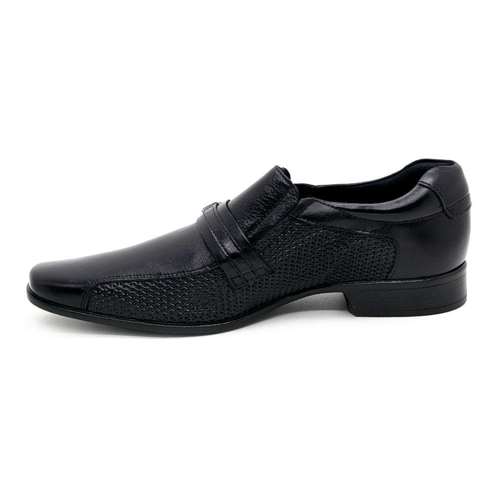 Sapato Social Masculino Rafarillo Couro Senna 34054 Preto Preto 2