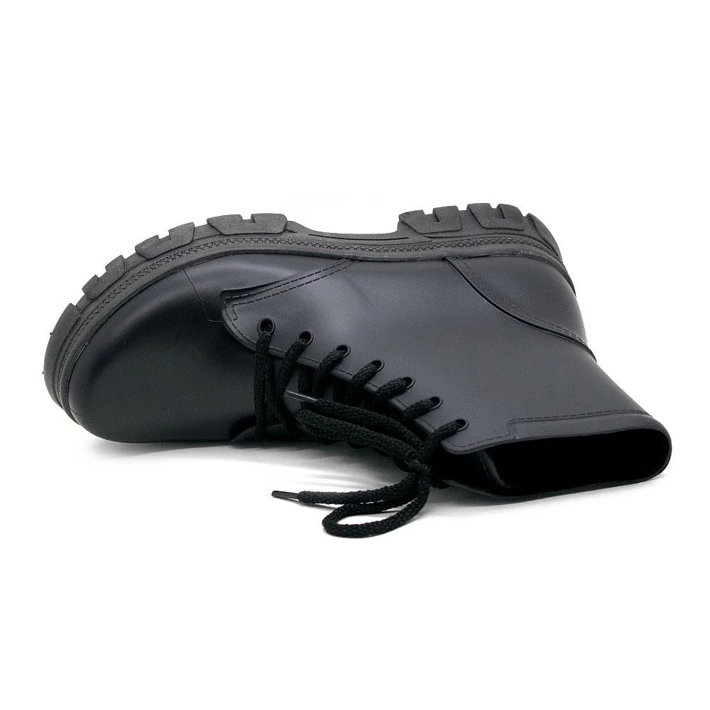 Bota Coturno Infantil Menina Luelua 11000-07 Preta Preto 3