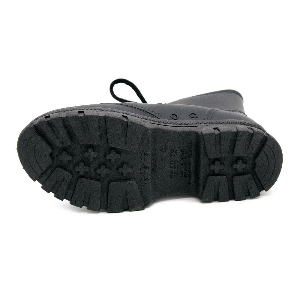 Bota Coturno Infantil Menina Luelua 11000-07 Preta Preto 4