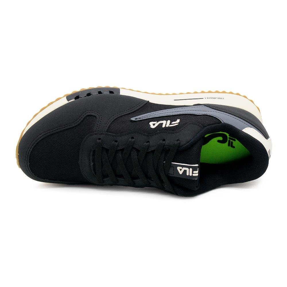 Tênis Masculino Fila Euro Jogger 1071423 Preto Preto 3