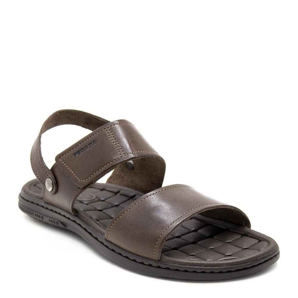 Sandália Masculina Pegada Couro 131286 Cravo Marrom 1