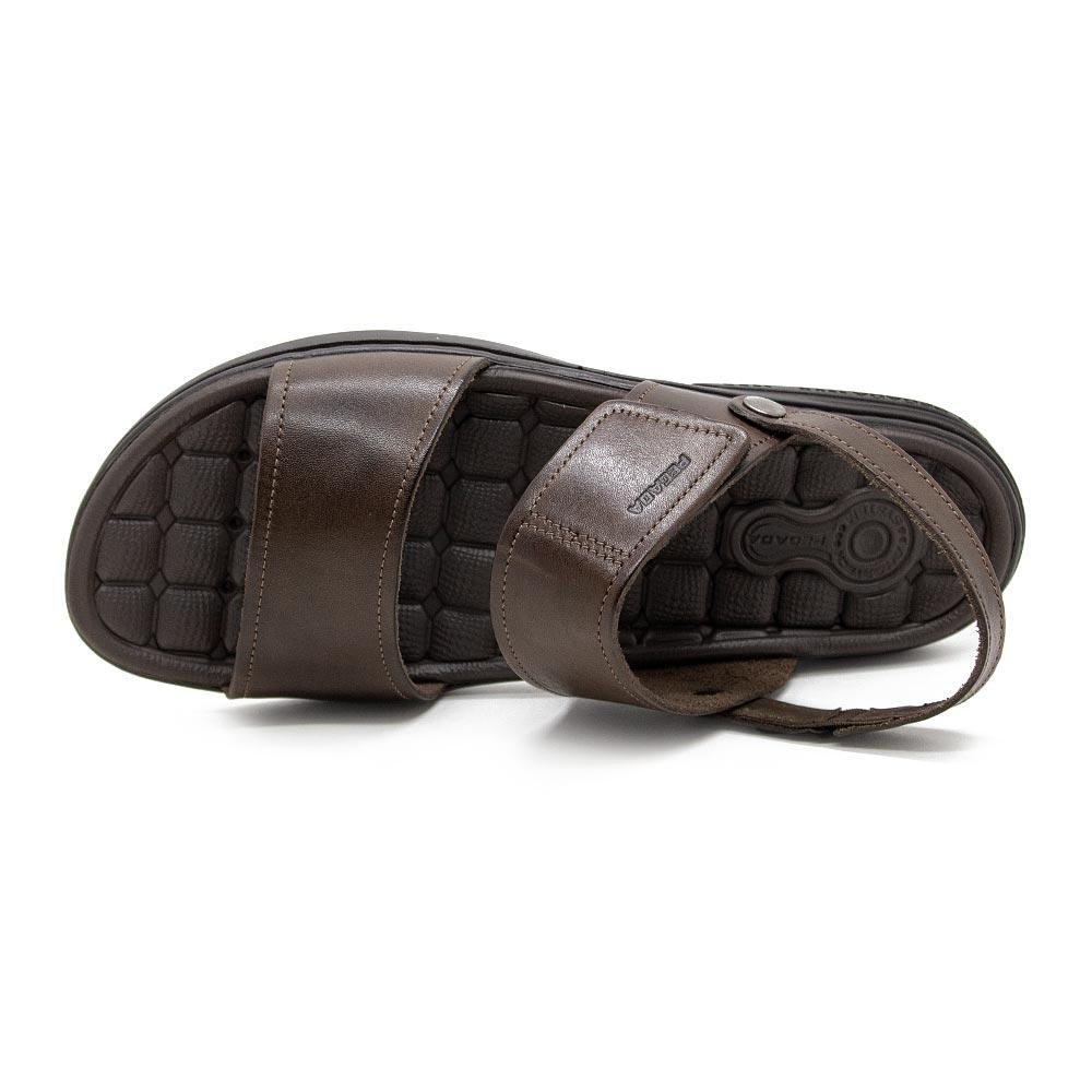 Sandália Masculina Pegada Couro 131286 Cravo Marrom 3